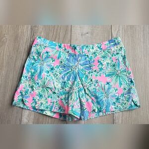 Lilly Pulitzer Pink and Blue Floral Women Shorts